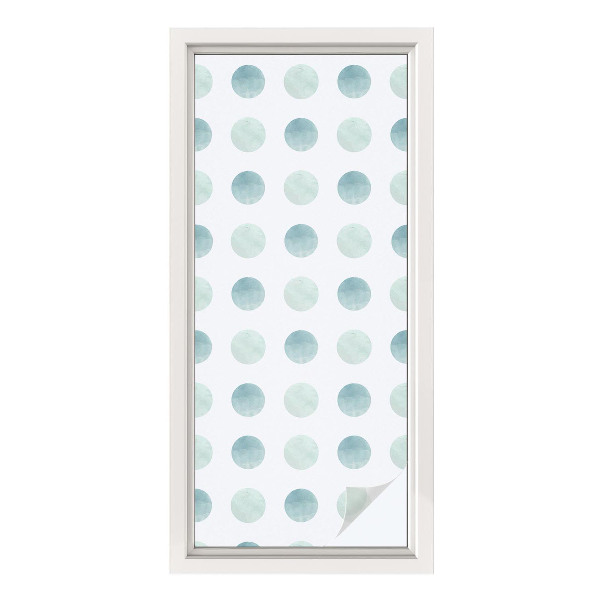 Okenska folija vitraž za zasebnost Nežni krogi