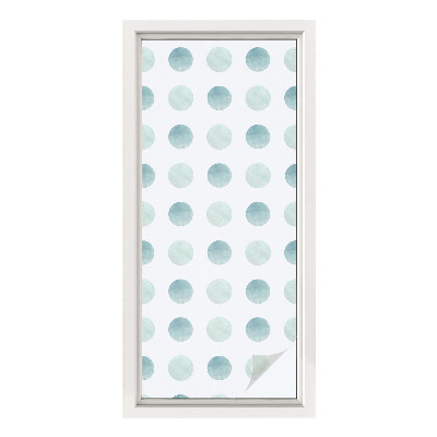 Okenska folija vitraž za zasebnost Nežni krogi