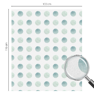 Okenska folija vitraž za zasebnost Nežni krogi