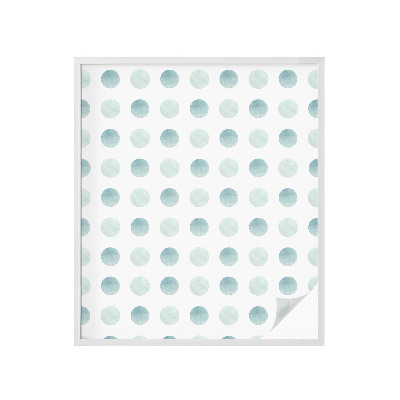 Okenska folija vitraž za zasebnost Nežni krogi