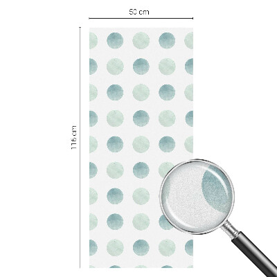 Okenska folija vitraž za zasebnost Nežni krogi