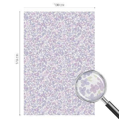 Mlečna folija za okna vitraž Cvetlična lahkotnost