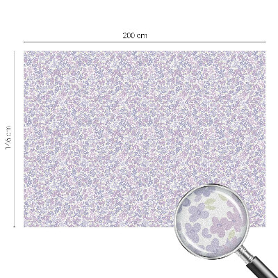 Mlečna folija za okna vitraž Cvetlična lahkotnost