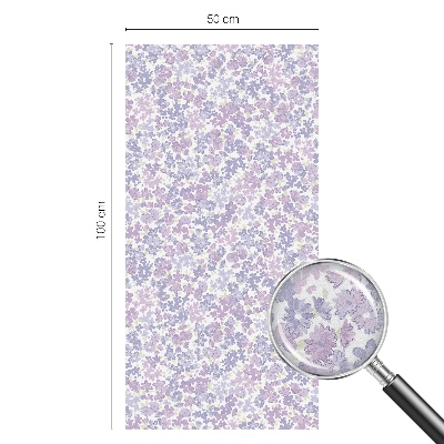 Mlečna folija za okna vitraž Cvetlična lahkotnost