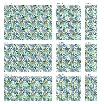 Folija za okna proti soncu Tropski akvarel