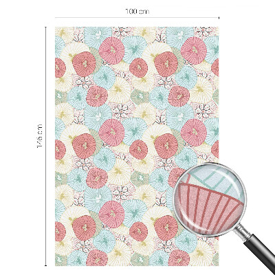 Okenska folija za zaščito pred pogledi Pastelne rože