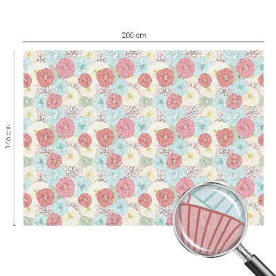 Okenska folija za zaščito pred pogledi Pastelne rože