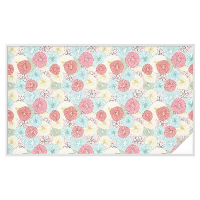 Okenska folija za zaščito pred pogledi Pastelne rože