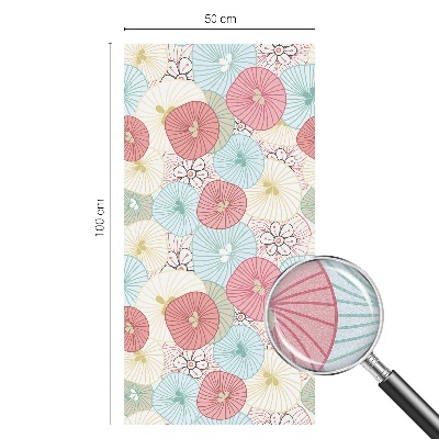 Okenska folija za zaščito pred pogledi Pastelne rože