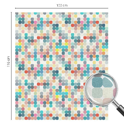 Folija za okna proti soncu Barviti kvadratki