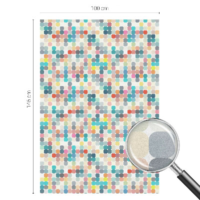 Folija za okna proti soncu Barviti kvadratki