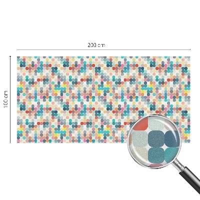 Folija za okna proti soncu Barviti kvadratki