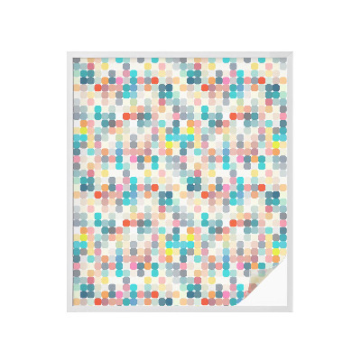 Folija za okna proti soncu Barviti kvadratki