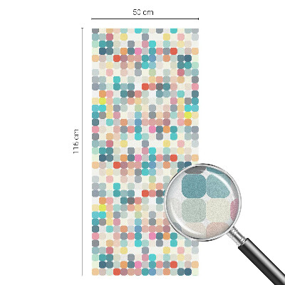 Folija za okna proti soncu Barviti kvadratki