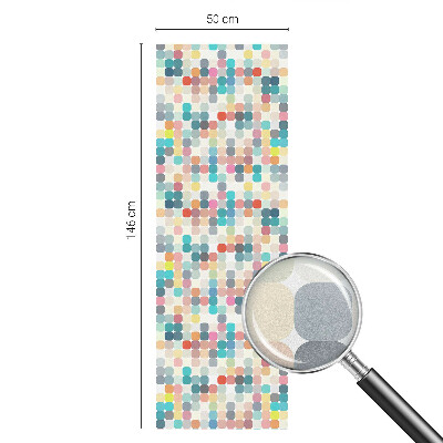 Folija za okna proti soncu Barviti kvadratki