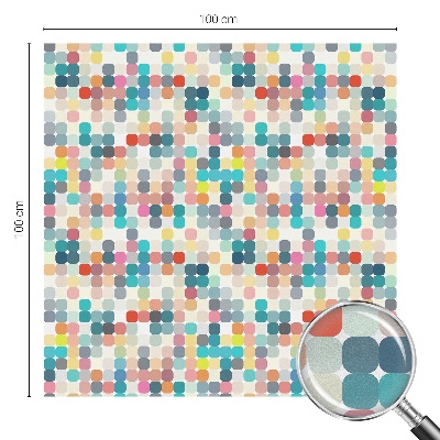 Folija za okna proti soncu Barviti kvadratki