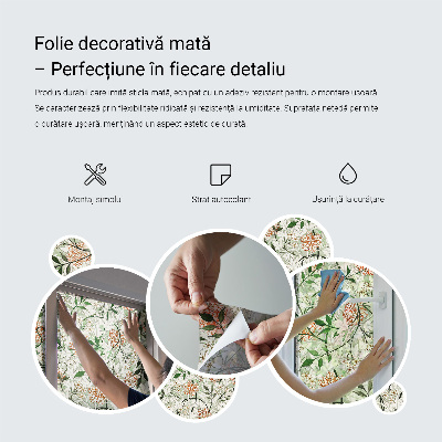 Okenska folija vitraž za zasebnost Geometrijski krogi