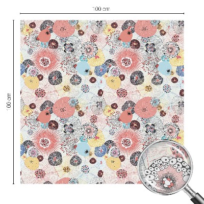 Okenska folija za zaščito pred pogledi Barvita roža