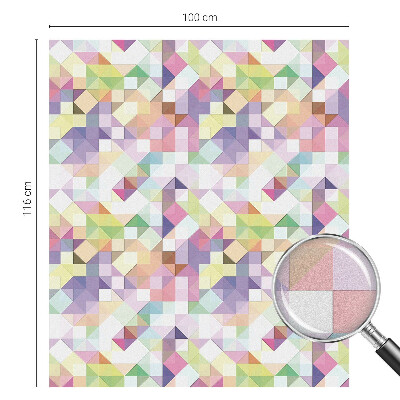 Mlečna folija za okna vitraž Abstraktni mozaik