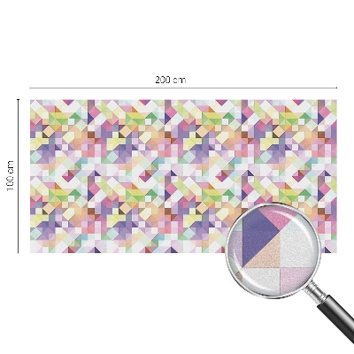 Mlečna folija za okna vitraž Abstraktni mozaik