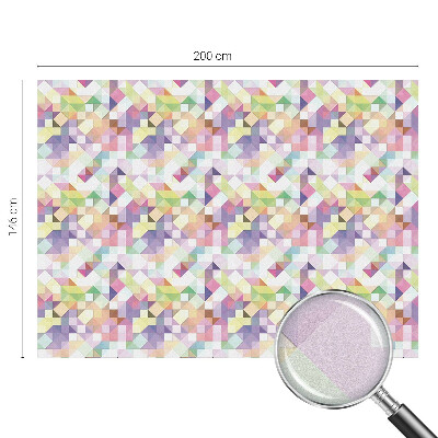 Mlečna folija za okna vitraž Abstraktni mozaik