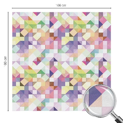 Mlečna folija za okna vitraž Abstraktni mozaik