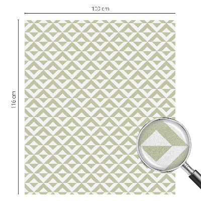 Okenska folija vitraž za zasebnost Geometrijski rombi