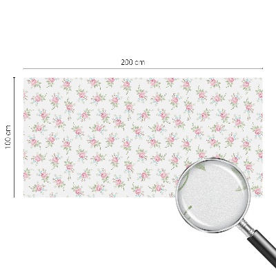 Mlečna folija za okna vitraž Romantične vrtnice