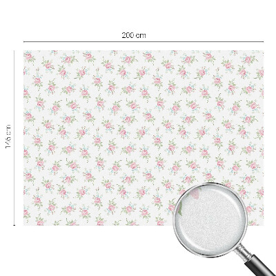 Mlečna folija za okna vitraž Romantične vrtnice