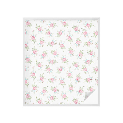 Mlečna folija za okna vitraž Romantične vrtnice