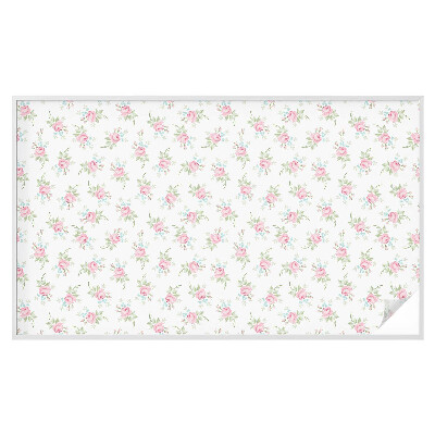 Mlečna folija za okna vitraž Romantične vrtnice