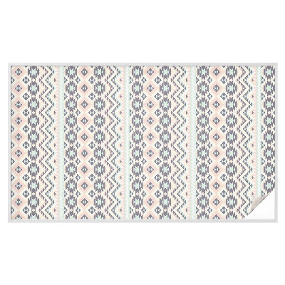 Okenska folija vitraž za zasebnost Pastelna geometrija