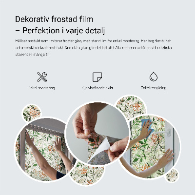 Okenska folija vitraž za zasebnost Pastelna geometrija