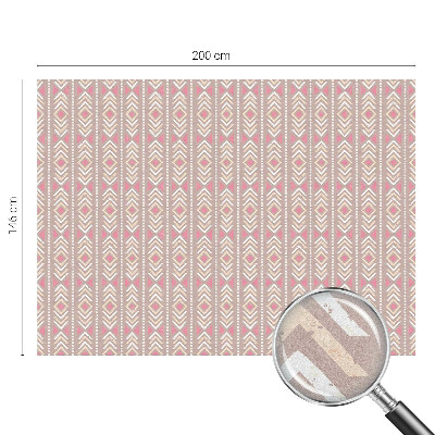 Mlečna folija za okna vitraž Etnični rombi