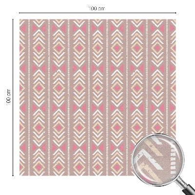 Mlečna folija za okna vitraž Etnični rombi