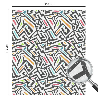 Mlečna folija za okna vitraž Abstraktna geometrija