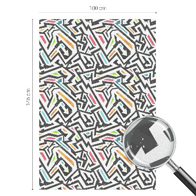 Mlečna folija za okna vitraž Abstraktna geometrija