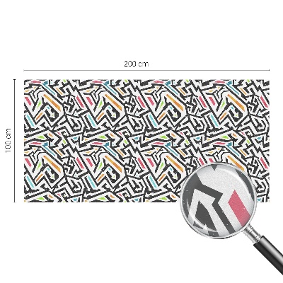 Mlečna folija za okna vitraž Abstraktna geometrija