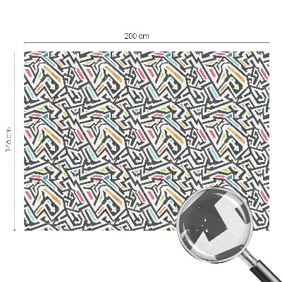 Mlečna folija za okna vitraž Abstraktna geometrija