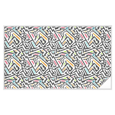 Mlečna folija za okna vitraž Abstraktna geometrija