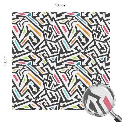 Mlečna folija za okna vitraž Abstraktna geometrija