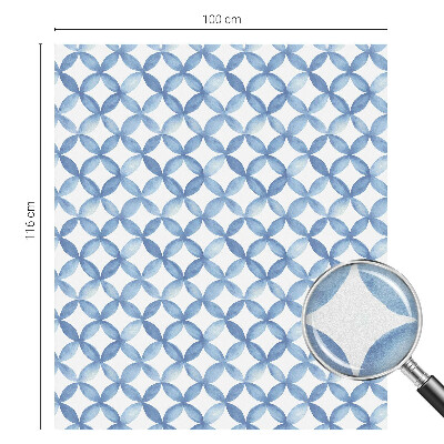 Dekorativna folija za steklo vitraž Geometrično cvetje