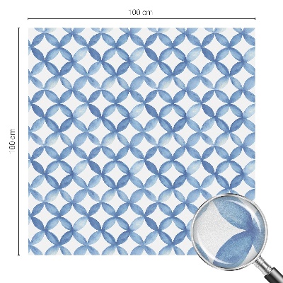 Dekorativna folija za steklo vitraž Geometrično cvetje