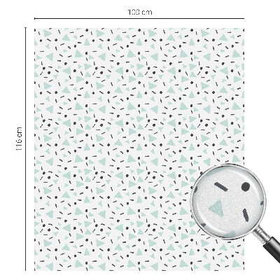 Okenska folija vitraž za zasebnost Geometrijske figure