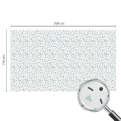 Okenska folija vitraž za zasebnost Geometrijske figure