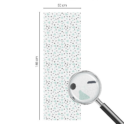 Okenska folija vitraž za zasebnost Geometrijske figure