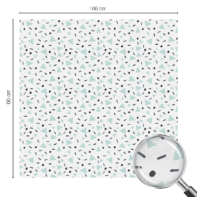 Okenska folija vitraž za zasebnost Geometrijske figure