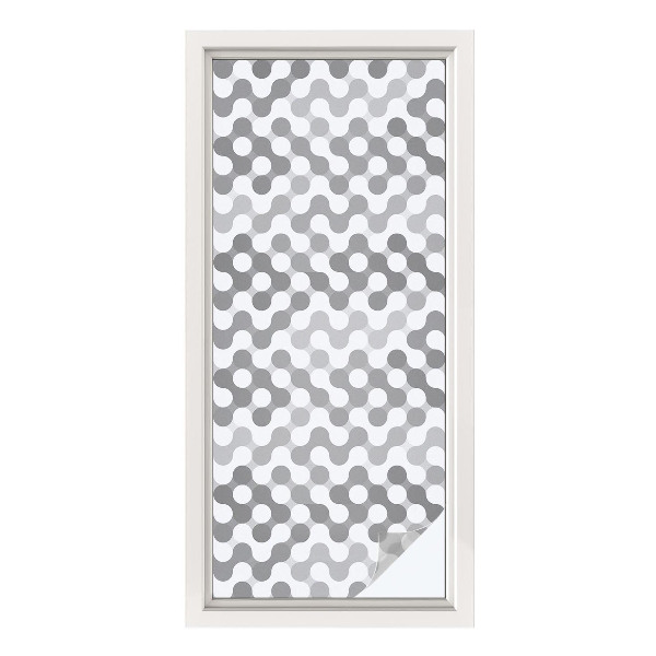 Folija za okna proti soncu Geometrija valov