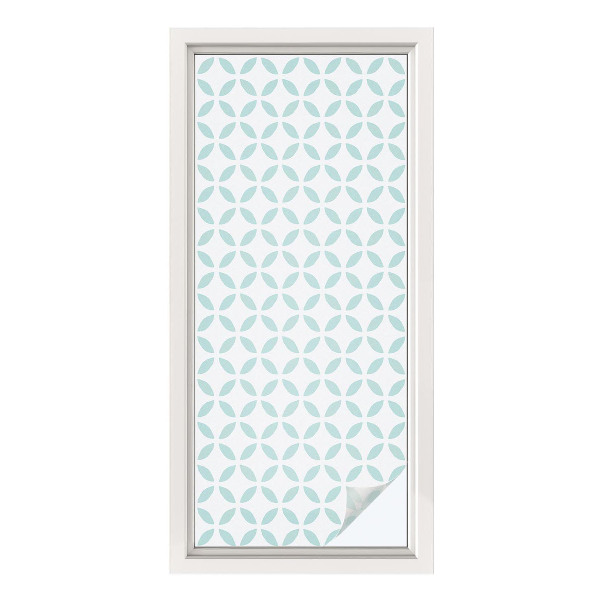 Okenska folija vitraž za zasebnost Abstraktne oblike