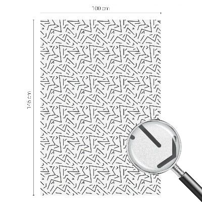 Mlečna folija za okna vitraž Abstraktni cikcaki